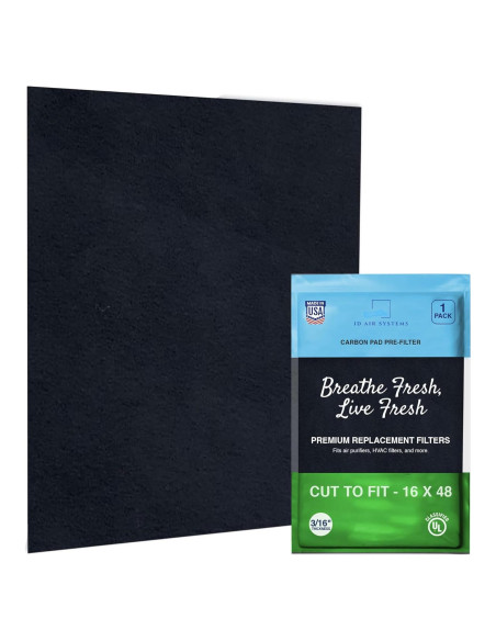 Filtro de Carbón Activado ID Air Systems 1 Paquete 40.64x121.92 cm
