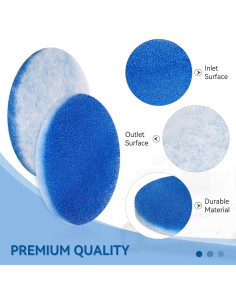 Filtros de AC Redondos Luxlead 5.25" MERV 6 Paquete de 8 2