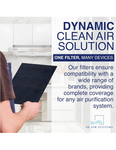 Filtro de Carbón Activado ID Air Systems 1 Paquete 40.64x121.92 cm