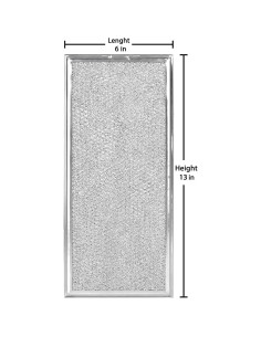 Filtro de grasa IROLEN para microondas 33x15 cm aluminio 2