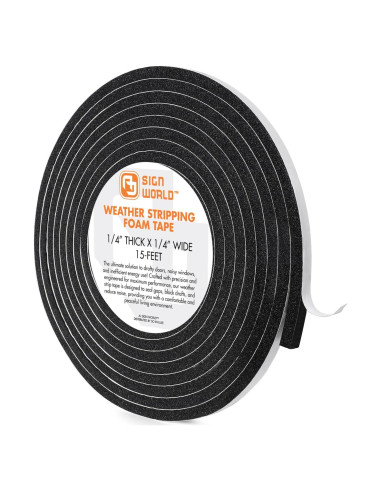 Cinta de Aislamiento de Espuma CR AJ Sign World 0.64cm x 4.57m