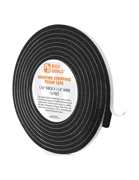 Cinta de Aislamiento de Espuma CR AJ Sign World 0.64cm x 4.57m