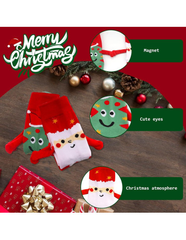 Calcetines Magnéticos 3D Navidad Estivaux - 2 Pares