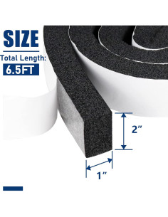 Tira de Sellado de Espuma Wintcomfort 1.98m x 5cm x 2.5cm 2