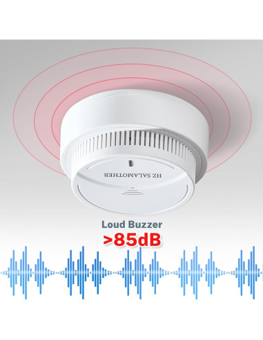 Detector de Humo HZ SALAMOTHER Fotoeléctrico 4 Unidades