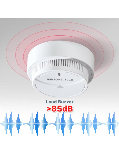 Detector de Humo HZ SALAMOTHER Fotoeléctrico 4 Unidades