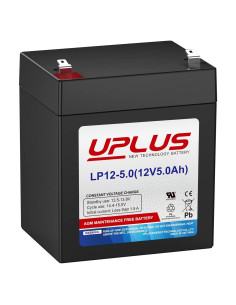 Batería AGM Recargable UPLUS LP12-5 12V 5Ah para Alarmas