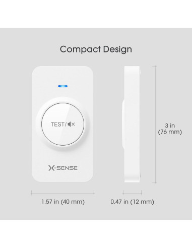 Control Remoto X-Sense RC01 Pro para Alarmas Inalámbricas