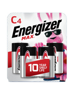 Baterías Alcalinas Energizer MAX C - Paquete de 4 Unidades