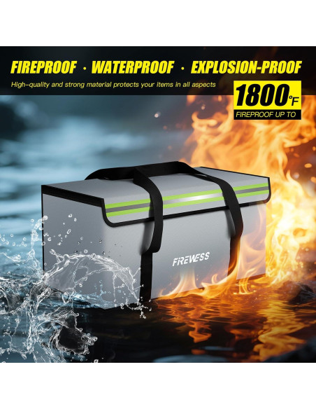 Bolsa a Prueba de Fuego Grande 33x33x30 cm - Nantong Yehe