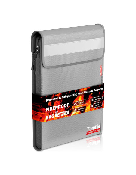 Bolsa Ignífuga y Impermeable Tamfile 15x11" para Documentos