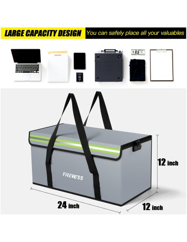 Bolsa a Prueba de Fuego Grande 33x33x30 cm - Nantong Yehe