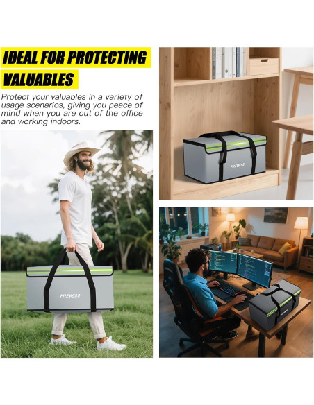 Bolsa a Prueba de Fuego Grande 33x33x30 cm - Nantong Yehe