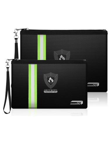 Bolsa a Prueba de Fuego NAIBAOSD 2 Piezas 33.8x23.9 cm