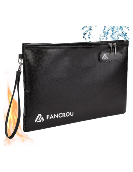 Bolsa a Prueba de Fuego FANCROU 36.8x29.2cm con Cerradura