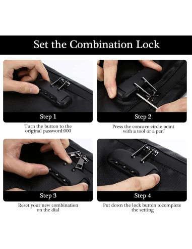 Bolsa a Prueba de Fuego FANCROU 36.8x29.2cm con Cerradura