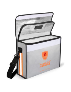 Bolsa de Documentos a Prueba de Agua y Fuego Grande con Cerradura - 43.2x30.5x14 cm