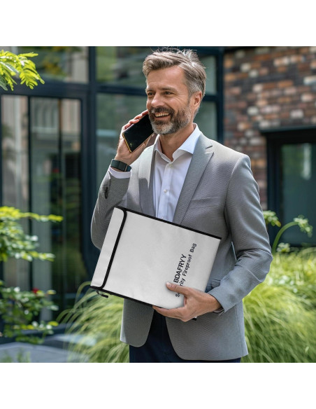 Bolsa de Documentos a Prueba de Fuego BDAFRYY 3 Pcs Impermeable