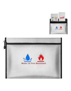 Bolsa de Documentos a Prueba de Fuego ZQZXD 38.1x27.9cm