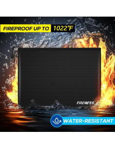 Bolsa de Documentos a Prueba de Fuego 2 Piezas 34x25cm y 28x15cm 2