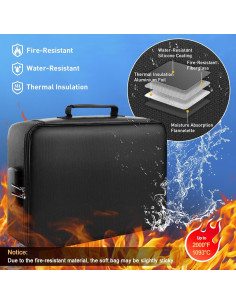 Bolsa de Documentos a Prueba de Fuego y Agua Mondoshop 36.6x26.9cm 2