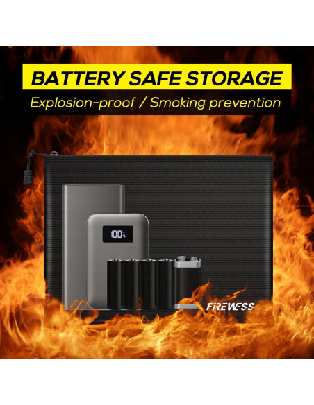 Bolsa de Documentos a Prueba de Fuego 2 Piezas 34x25cm y 28x15cm