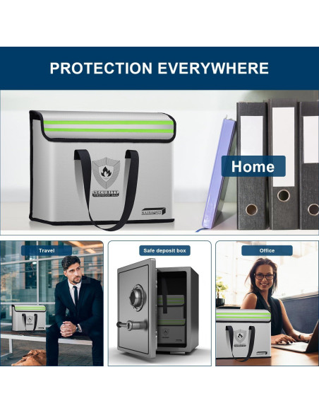 Bolsa de Documentos a Prueba de Fuego NAIBAOSD 40.64x30.48cm