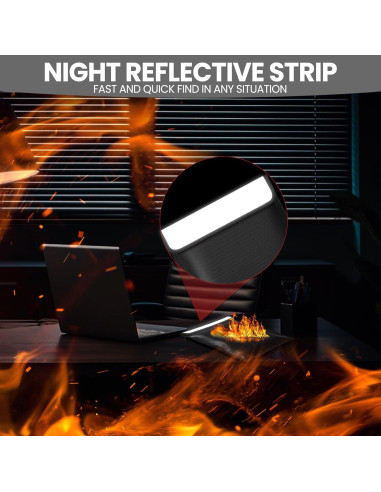 6 Bolsas de Documentos a Prueba de Fuego Fullhawl 38x28cm