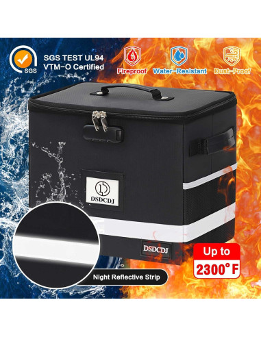 Caja de Archivos a Prueba de Fuego DSDCDJ 31.2x19.6x26.7cm