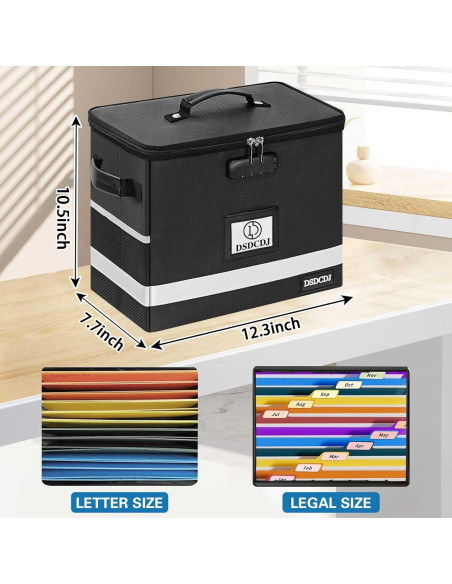 Caja de Archivos a Prueba de Fuego DSDCDJ 31.2x19.6x26.7cm