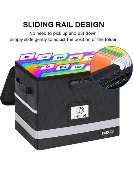 Caja de Archivos a Prueba de Fuego DSDCDJ 31.2x19.6x26.7cm