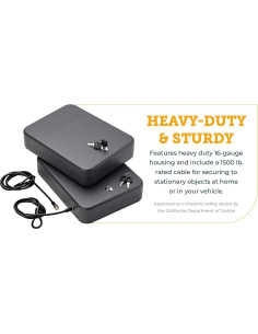 Caja de Seguridad Portátil SnapSafe XXL 2-Pack con Llave Igual 2