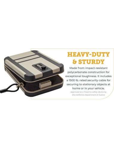 Caja de bloqueo de combinación SnapSafe Treklite XL 25.4x17.8cm