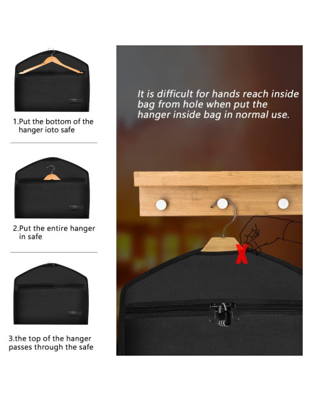 Bolsa de Seguridad JUGREAT a Prueba de Fuego y Agua - 1 Paquete