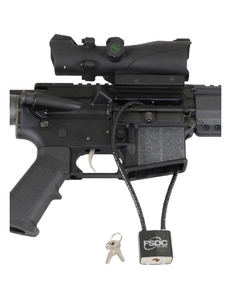 Candado de Cable para Armas FSDC-CL1020RKD 38 cm Negro Candado de Cable para Armas FSDC-CL1020RKD 38 cm Negro