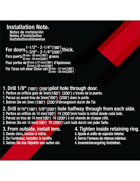 Visor de puerta HD 180 Wenzhou de latón brillante