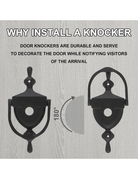 Mirador de Puerta HOJLKLD 15.24 cm Negro 180 Visión