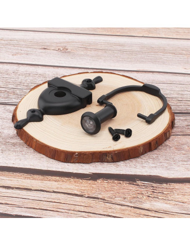 Mirador de Puerta HOJLKLD 15.24 cm Negro 180 Visión