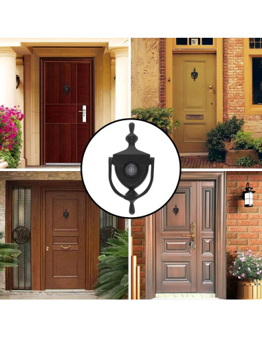 Mirador de Puerta HOJLKLD 15.24 cm Negro 180 Visión