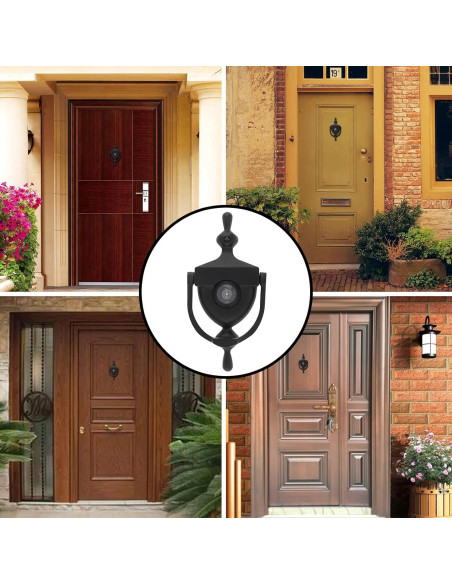 Mirador de Puerta HOJLKLD 15.24 cm Negro 180 Visión