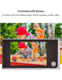 Visor de Puerta LCD 3.5" PenRux, Cámara de Seguridad 120 2