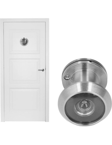 Mirador de puerta rotativo QANYEGN de cobre, 3cm, acero