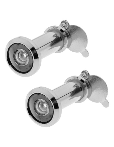 Mirador de Puerta 2pcs Crear Idea 16mm Plata 220 Ángulo Amplio