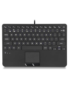 Teclado Mini USB Perixx PERIBOARD-425 con Touchpad Retroiluminado