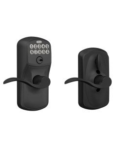 Cerradura Electrónica Schlage FE595 Plymouth Mate Negro