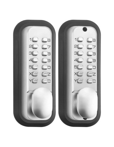 Cerradura de Entrada Sin Llave Mecánica ANNFUZ Cromo Perla