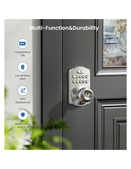 Cerradura Digital Veise KS03 con Teclado y Auto-bloqueo