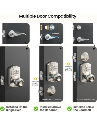 Cerradura Digital Veise KS03 con Teclado y Auto-bloqueo