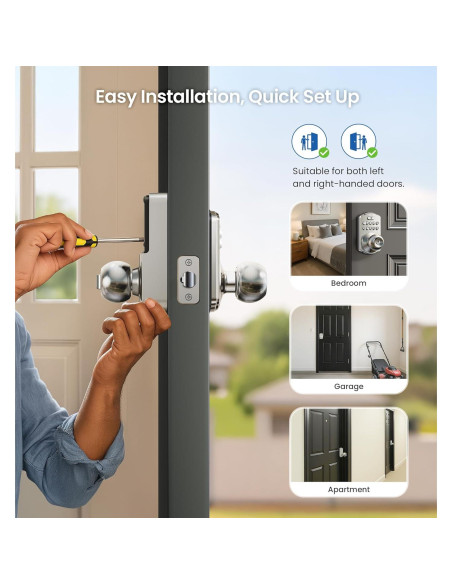 Cerradura Digital Veise KS03 con Teclado y Auto-bloqueo