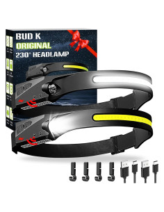 Linterna Frontal Recargable Brite Beam 2 Pack 1200 Lúmenes